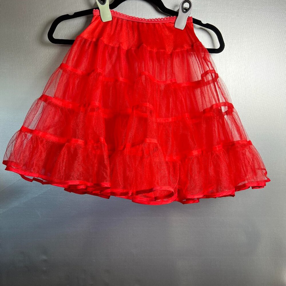Child's Malco Modes Red Petticoat Size M